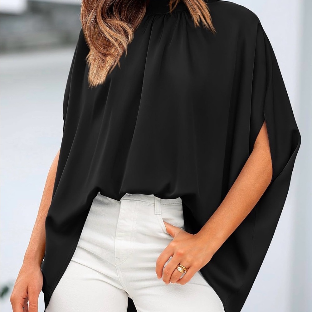 BTFBM Chic Black Women's Blouse